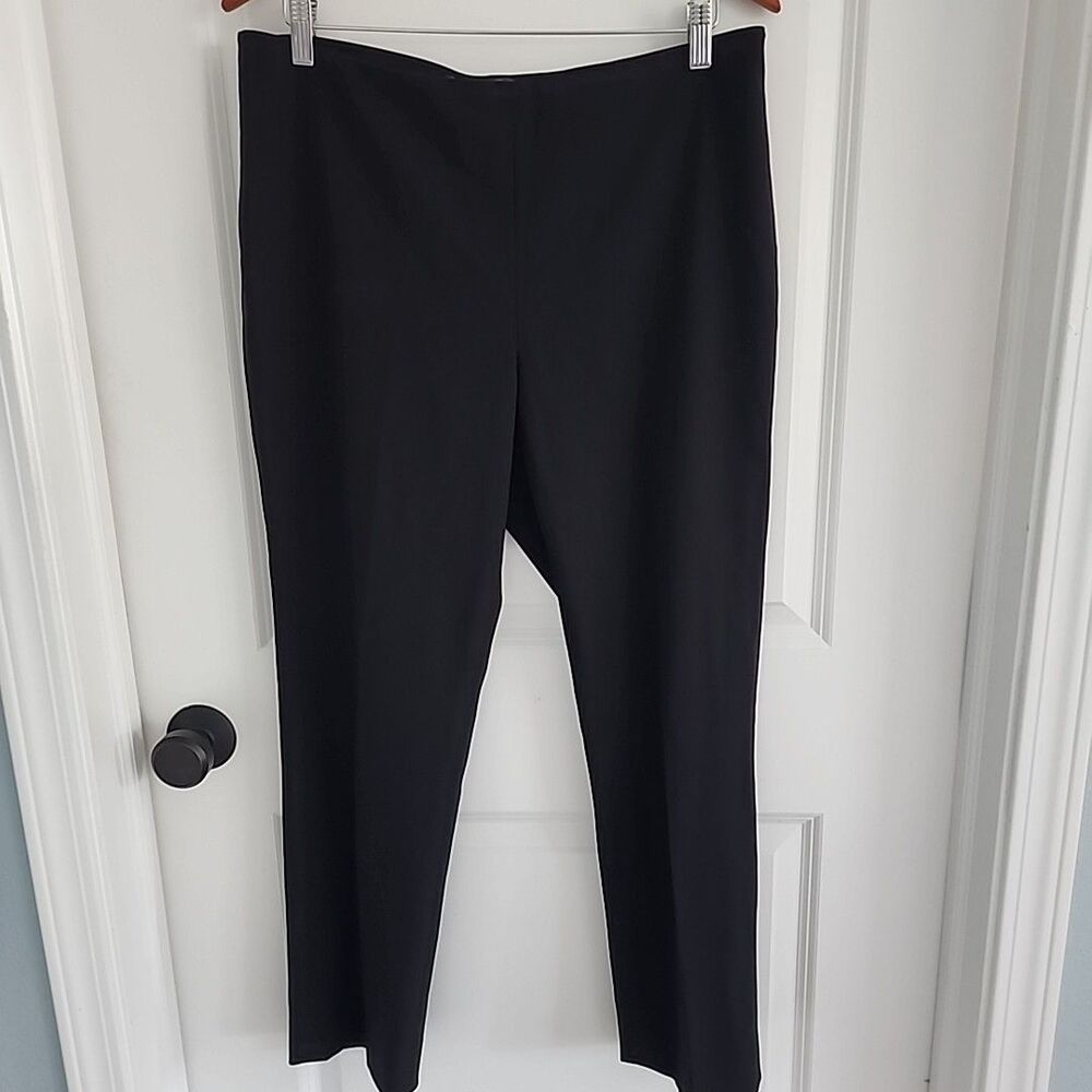Ralph Lauren 100% Wool Trousers Womens Size 10 Black Pleated Dress Pants Slacks